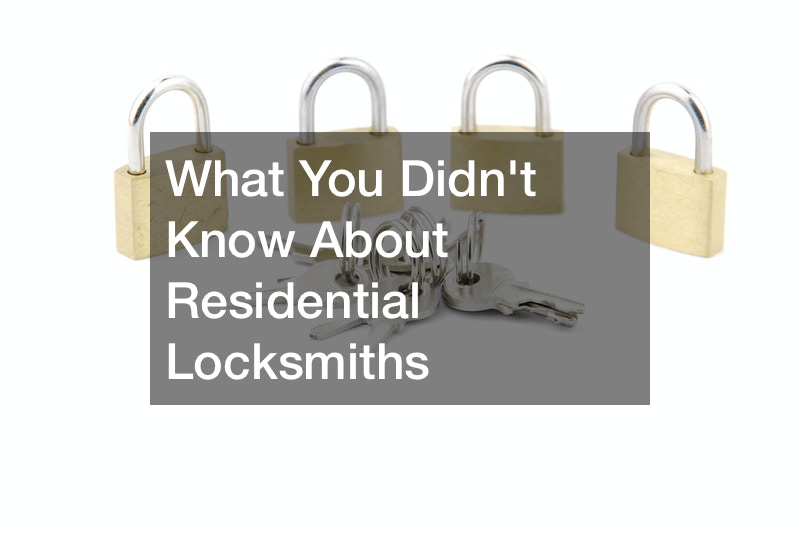 What You Didnt Know About Residential Locksmiths